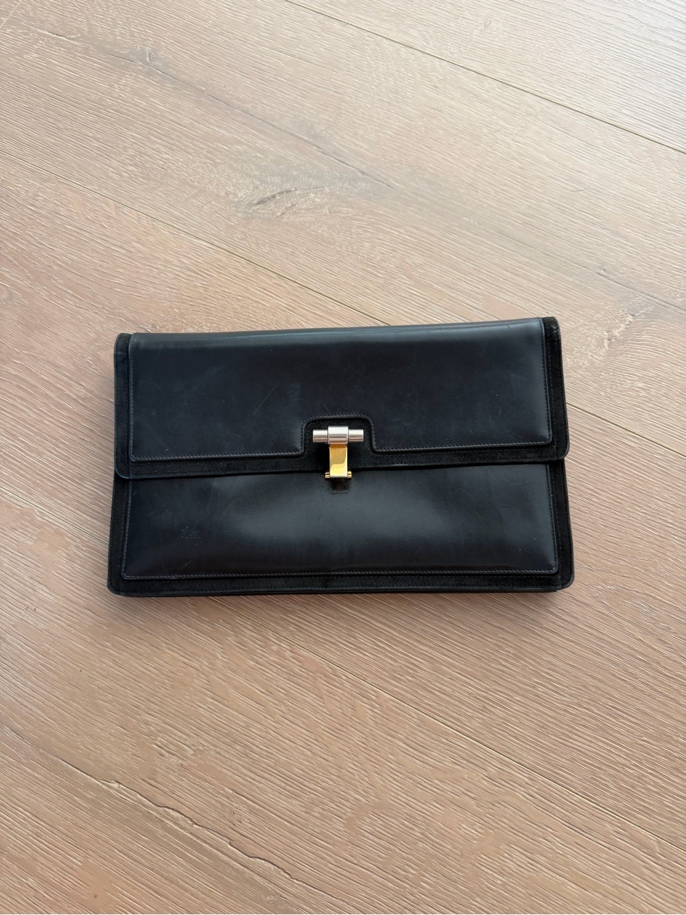Vintage Salvatore Ferragamo Claret Clutch